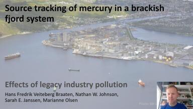 Source tracking of mercury in a brackish fjord system